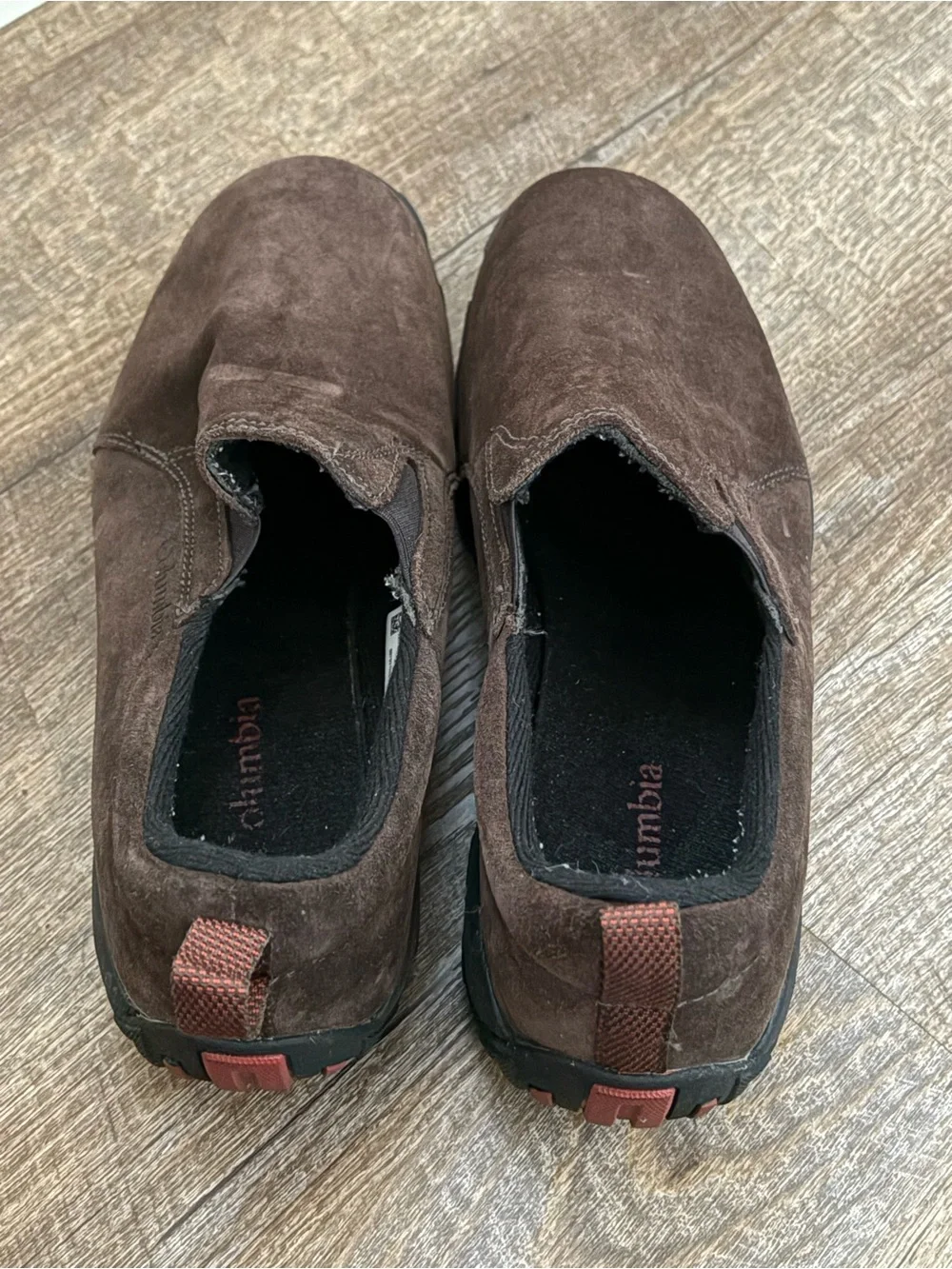 Columbia Brown Suede Slip-On Loafers